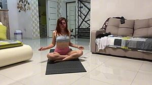 angie elif fingers tight pussy post yoga bliss