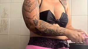 making dinner for hubbys friend knowing ill be their halloween pussy dessert