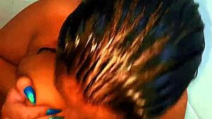 Surprised her in shower for curvy fuck