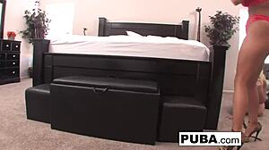 Abigail dominates Leya Falcon then rams toy deep in her ass