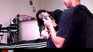 morena novinha's big ass tempts muscular stud in lingerie