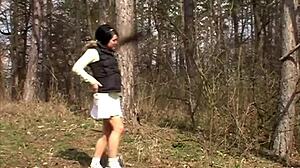 Kate Black Fingers Cunt To Orgasm Outdoors!