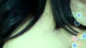 Indonesian Webcam Girl Shows Off Massive Asian Boobs Up Close