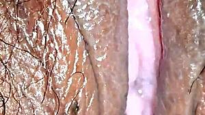 whoa latina milf's hairy wet pussy drips for hot cumshot 😍💦