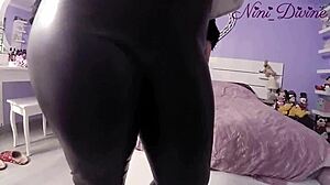 Stepmom's Huge Ass in Leggings Turns Me On I Pound Her Tight Pussy Doggy Now