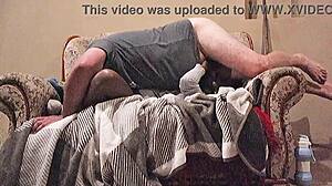 Louis rides daddy’s huge cock to dripping orgasm