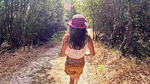 compilation of my sexy barefoot walks in woods for stranger eyes