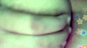 Indonesian Webcam Girl Shows Off Massive Asian Boobs Up Close