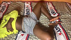 Young African Ebony Petite Fucked Hard in Tight Nickers