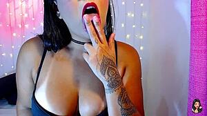 hey stroke it with two fingers up your ass following my joi cei commands