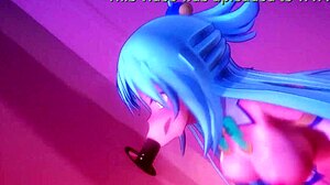 konosuba aqua gets naughty at the glory hole whoops 😳🍆