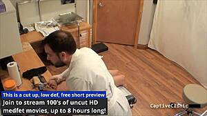 Phoenix Rose spreads in latex gloves for vibrator humiliation backstage