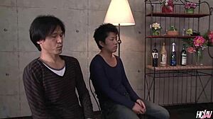 Yu Sakura and Yuri Aine Deepthroat Cum for Two Guys