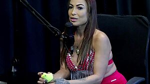 Swing House Slut Belinha Baracho Teases In Sheer Red While Cuck Hubby Watches Her Get Pounded!