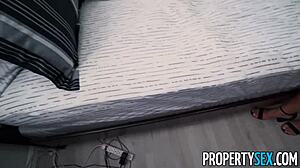 real estate agent in skirt rides big cock pov missionary