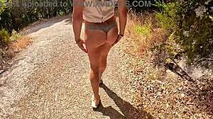 compilation of my sexy barefoot walks in woods for stranger eyes