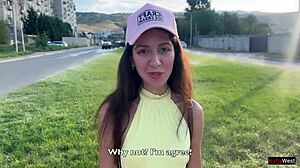 Public Agent Picks Up Cute Skinny Teen Fucks Her Bent Over in Mountains Creampie POV