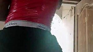 crazybitch shakes huge ass dancing wild during fan workout session