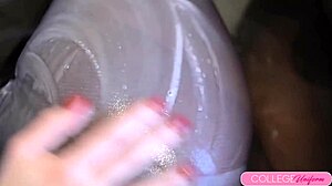 Sophia Smith Drenched in Tight School Outfit!