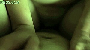 sexy indian brunette in satin lingerie creampied hard