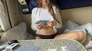 Stepsister Poker Game Turns Into Bent Over Anal Ride