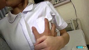 kissing that patient got me so horny i needed his cum deep in my asian nurse pussy walls