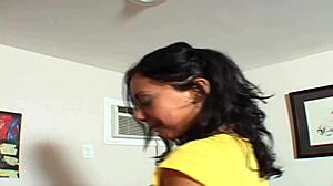 fucking brunette slut's tight ass deep and hard