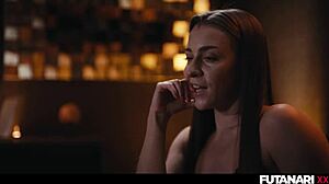 Josephine Jackson's futa shemale lips worship Clemence Audiard's throbbing cock hungrily