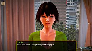 Brunette Redhead Teen with Big Tits Plays Erotic Family Game