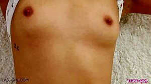 Horny Brunette Teen's Perfect Body Begs for Daddy's Cum Swallow