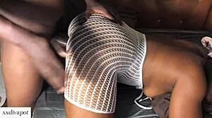 stepson caught me vibing wet pussy then fucked with big black cock