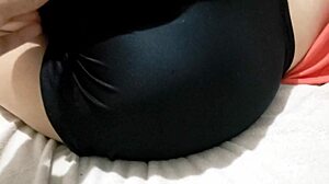 Latina friend sleepover tempts with tight mini shorts