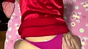 Curvy Arab Housewife Whore Begs for Cash Before Doggystyle Creampie