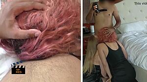 Rough Interracial Threesome Blonde Redhead Deepthroat Facefuck Rimjob BBC