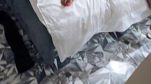 Thick ebony latina's huge ass bounces wildly on massive cock in crazy homemade fuck