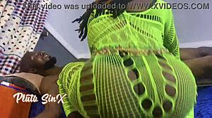 vera licks my cock then rides her dildo in fishnets