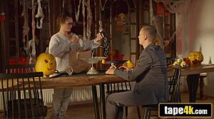 tattooed latina halloween hardcore hookup