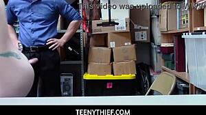 Old Security FUCKS Redhead Katy Kiss in Office