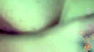 Indonesian Webcam Girl Shows Off Massive Asian Boobs Up Close