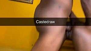 Castedraw Fucks Petite Ebony's Creamy Pussy While She Looks Back Bent Over
