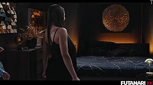 Josephine Jackson's futa shemale lips worship Clemence Audiard's throbbing cock hungrily