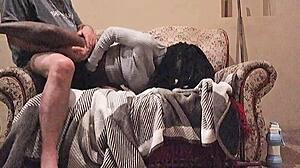 Louis rides daddy’s huge cock to dripping orgasm