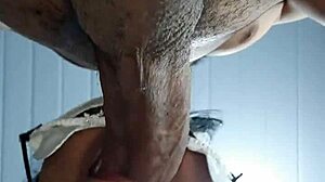 wanna see this big ass whore swallow cum after anal creampie?