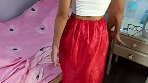 skinny babe fucked standing doggy with cock ring and 69