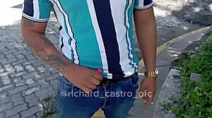 18yo latina CAUGHT SUCKING pornstar's cock on BUS leak!