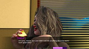 Boss threesome surprise in lingerie play