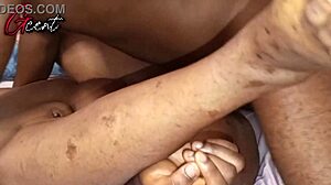 African Homemade Passion: Ripping Clothes for Dripping Wet Missionary!