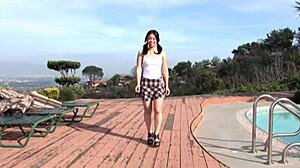 asian teen... uh, takes that giant bbc everywhere!