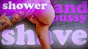 want to watch giantess shave her huge pussy in shower?