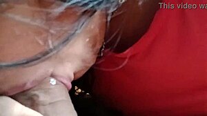 stepmom sucks heartbroken stepson's cock deep until massive creampie orgasm in her mouth